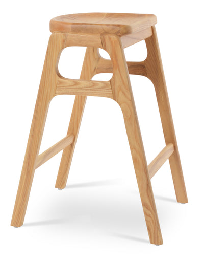 Nelson - Wood Stools with Natural Finished Wood Seat and Base by BNT sohoConcept - Devos Furniture Inc.