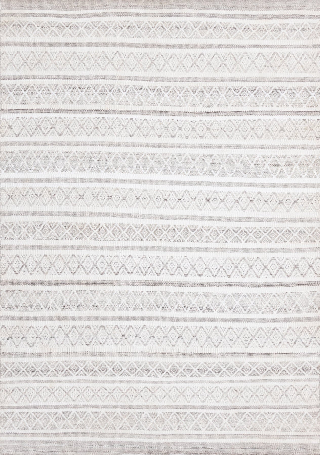 Cream Pattern Entry Rug Aspen Grey Cream Striped Diamond Pattern Rug – Devos Furniture Inc.