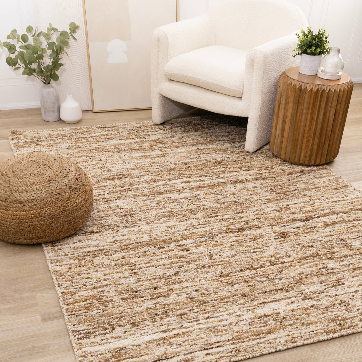 Brown Rug Ripped Ripple Brown Beige White Distressed Rug – Devos Furniture Inc.