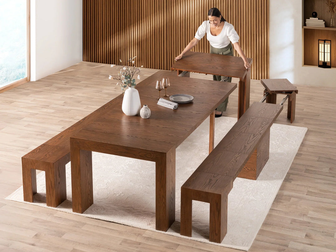 トランスフォームテーブル transform table オプション付き Transformer Dining Table – Devos Furniture Inc.