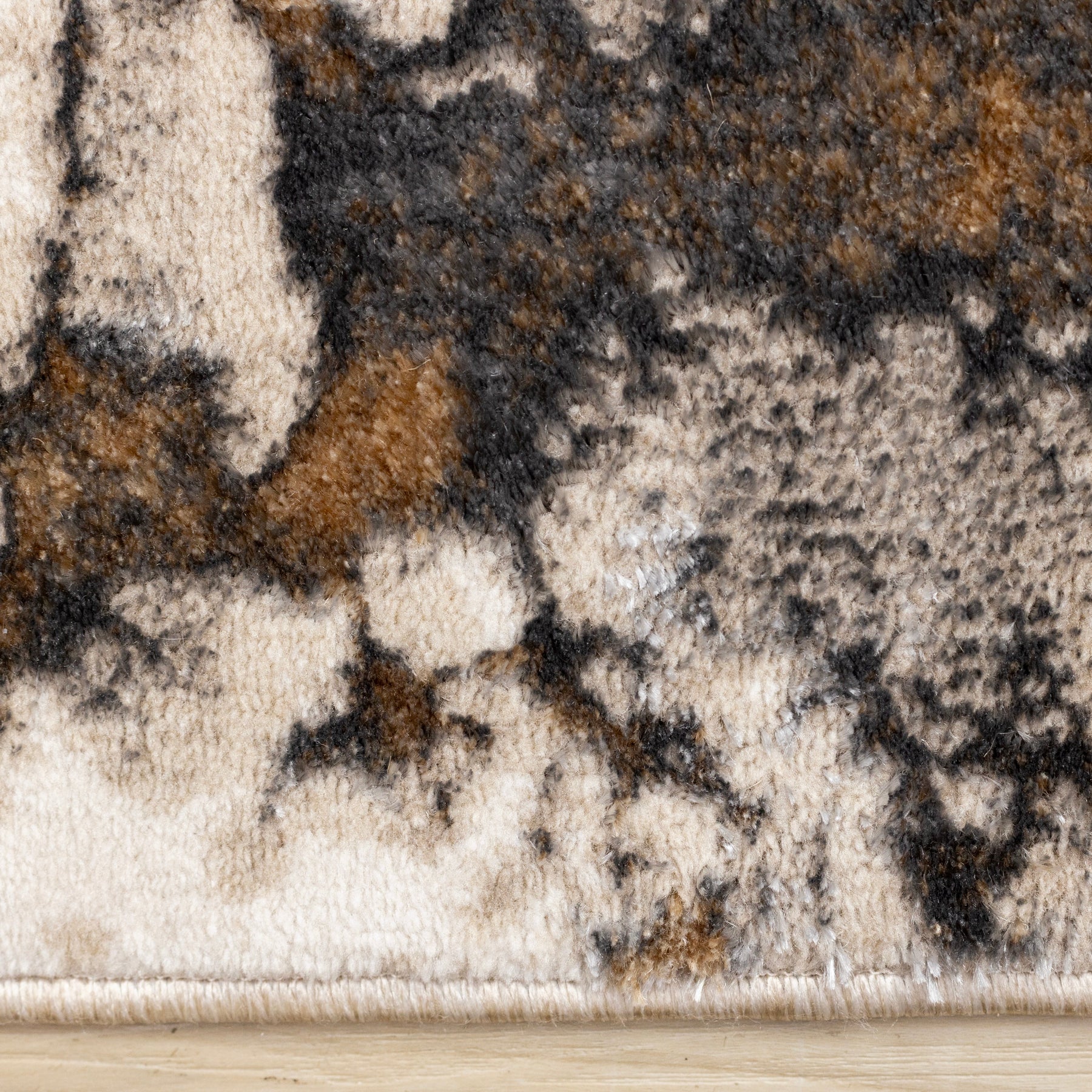 Zola Esin Rug Zola Cream Taupe Brown Distressed Foliage Rug – Devos Furniture Inc.