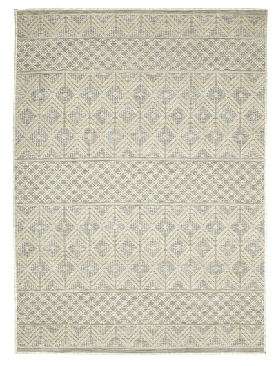 Odessa ODE-01697A-LGRY Modern Diamond High Low Textured Polypropylene Area Rug By Viana Inc - Devos Furniture Inc.