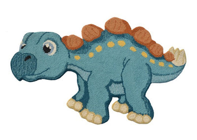 Hootie Patootie HOO-DINO-1BLU Kids Blue Dino Hand Tufted Wool Area Rug By Viana Inc - Devos Furniture Inc.