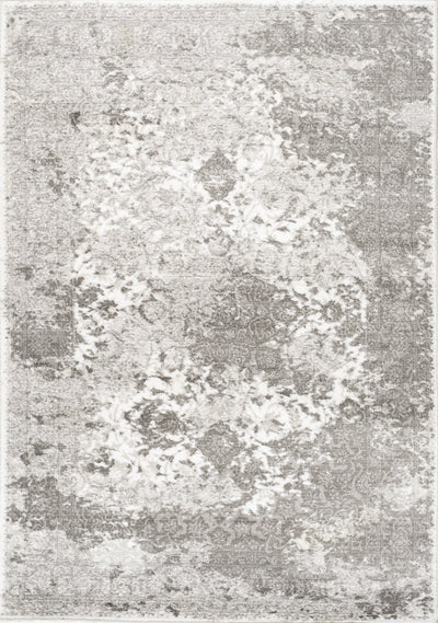 Platinum Grey White Distressed Traditional Rug by Kalora Interiors - Devos Furniture Inc.