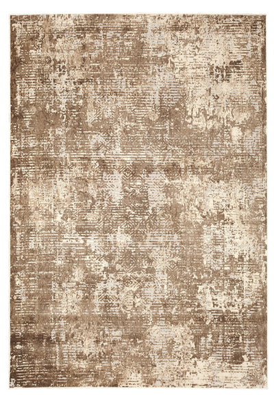 Charisma CHA-1006 Muted Grey Ivory Patch Distressed Abstract Area Rug By Viana Inc - Devos Furniture Inc.