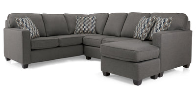 2541 FABRIC SECTIONAL WITH CHAISE BY DECOR-REST - Devos Furniture Inc.