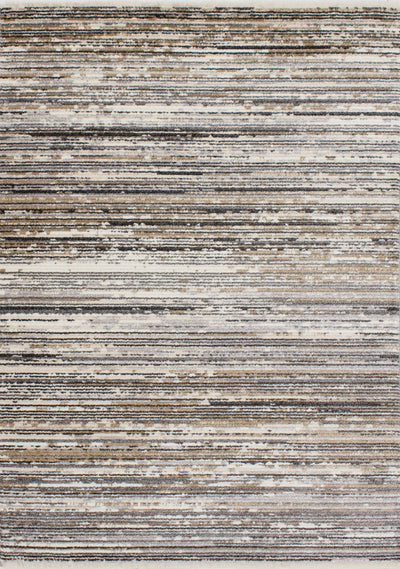 Calabar Grey Beige White Banded Blend Rug by Kalora Interiors - Devos Furniture Inc.