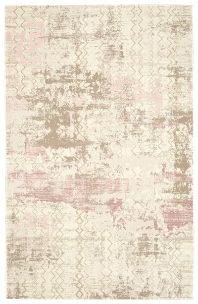 Aria ARI-4494A-PINK Textured Polypropylene Pink Area Rug By Viana Inc. - Devos Furniture Inc.