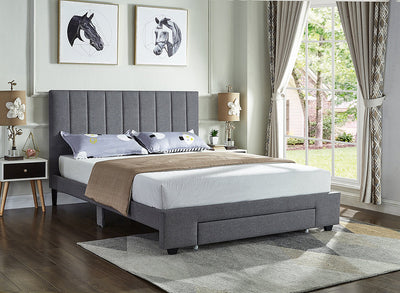 IF-5483-60 Queen Size Grey Storage Bed - Devos Furniture Inc.