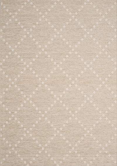 Vista Beige Cream Dot Trellis Indoor/Outdoor Rug by Kalora Interiors - Devos Furniture Inc.