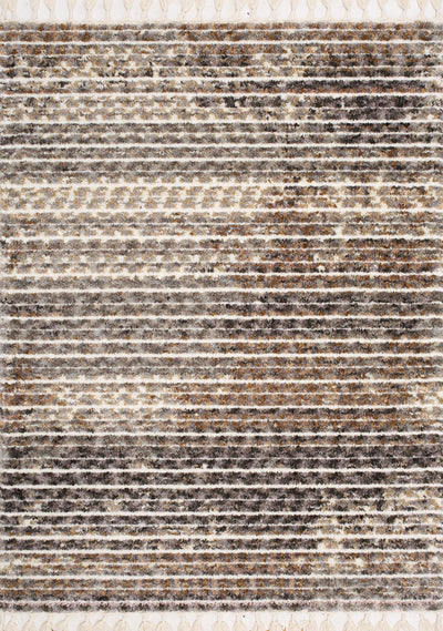 Colorado Grey Beige Striped Ultrasoft Rug by Kalora Interiors - Devos Furniture Inc.