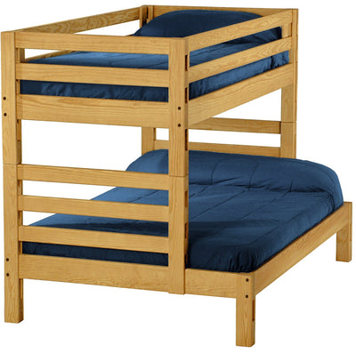 Ladder End Bunk Bed, Twin Over Full, By Crate Designs. 4006 - Devos Furniture Inc.