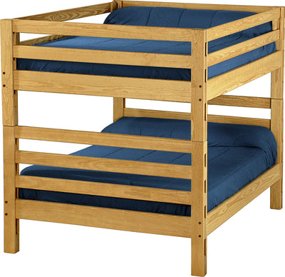 Ladder End Bunk Bed, Full Over Full, By Crate Designs. 4007 - Devos Furniture Inc.