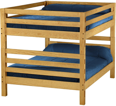 Ladder End Bunk Bed, Queen Over Queen, By Crate Designs. 4008 - Devos Furniture Inc.