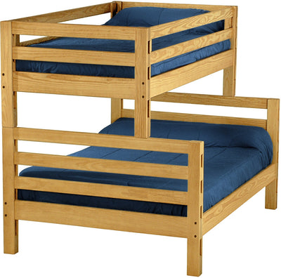 Ladder End Bunk Bed, Twin Over Full, By Crate Designs. 4009 - Devos Furniture Inc.