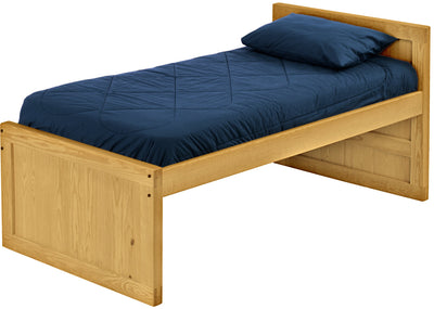 Captain's Bed, Twin, 39" Headboard and 26" Footboard, By Crate Designs. 4011 - Devos Furniture Inc.