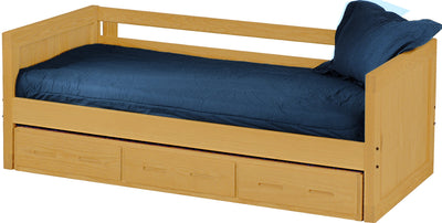 Panel Day Bed with Drawers, Twin, By Crate Designs. 4017. - Devos Furniture Inc.