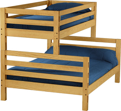Ladder Bunk Bed, TwinXL Over Queen, By Crate Designs. 4058 - Devos Furniture Inc.
