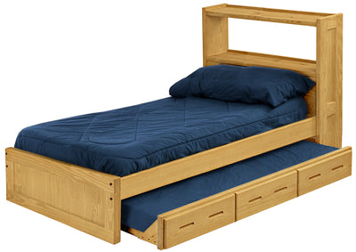 Bookcase Bed with Trundle, Twin, By Crate Designs. 4336 - Devos Furniture Inc.