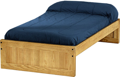 Panel Bed, Twin, 16" Headboard and Footboard, By Crate Designs. 4366 - Devos Furniture Inc.