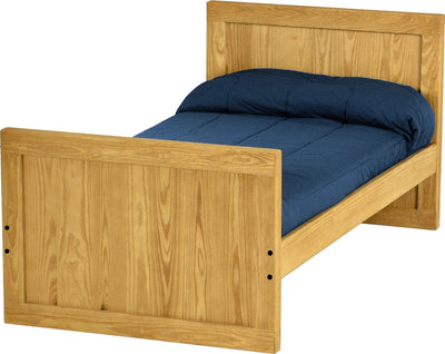 Panel Bed, Twin, 37" Headboard and 29" Footboard, By Crate Designs. 4379 - Devos Furniture Inc.