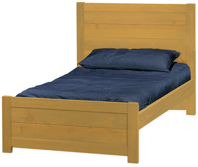 WildRoots Bed, Twin, 43" Headboard and 19" Footboard, By Crate Designs. 43849 - Devos Furniture Inc.