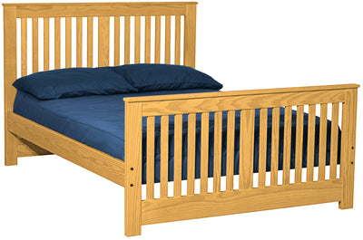Shaker Bed, Full, 44" Headboard and 29" Footboard, By Crate Designs. 44749 - Devos Furniture Inc.