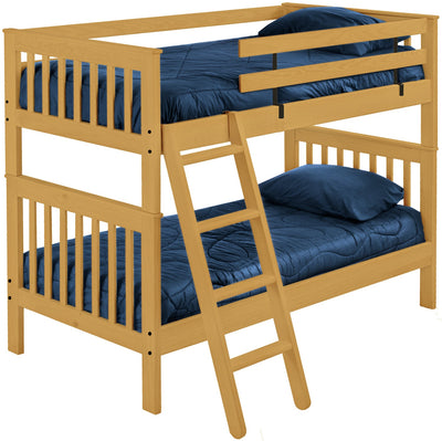 Mission Bunk Bed, Twin Over Twin, By Crate Designs. 4705 - Devos Furniture Inc.