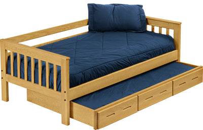 Mission Day Bed with Trundle, Twin, 29" High, By Crate Designs. 4717 - Devos Furniture Inc.