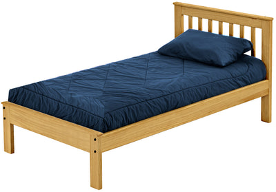 Mission Bed, Twin, 36" Headboard and 17" Footboard, By Crate Designs. 4767 - Devos Furniture Inc.