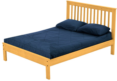 Mission Bed, Queen, 44" Headboard and 17" Footboard, By Crate Designs. 4947 - Devos Furniture Inc.