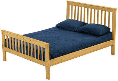 Mission Bed, Queen, 44" Headboard and 29" Footboard, By Crate Designs. 4949 - Devos Furniture Inc.