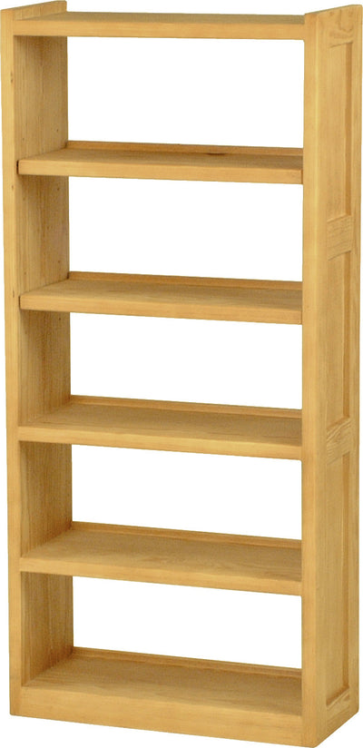 Open Back Bookcase, 33" Wide and 74" Tall, By Crate Designs. 5005 - Devos Furniture Inc.