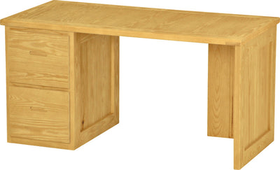 2 Drawer Desk, 58" Wide, By Crate Designs. 6136, 6162 - Devos Furniture Inc.
