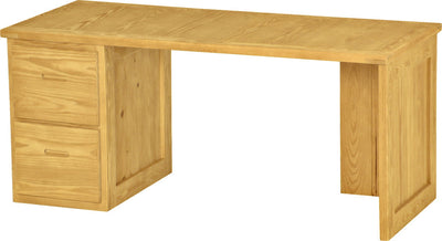 2 Drawer Desk, 66" Wide, By Crate Designs. 6236, 6262 - Devos Furniture Inc.