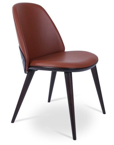 Aston - Dining Chair with Cinnamon PPM Seat and Beech Wenge Base by BNT sohoConcept - Devos Furniture Inc.