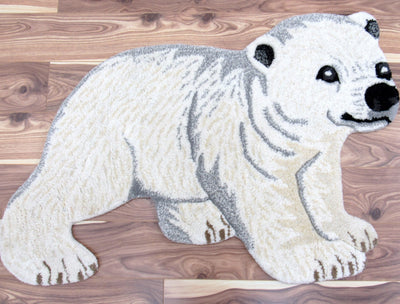 Baby Polar Bear SAF-23-BPOL Hand Tufted Wool Area Rug By Viana Inc - Devos Furniture Inc.