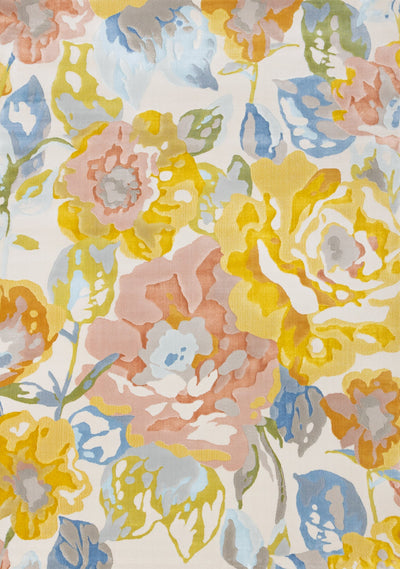 Belle Yellow Blue Pink Floral Rug by Kalora Interiors - Devos Furniture Inc.