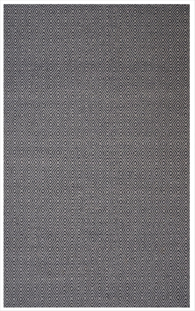 Chicago CHI-GRBK Flat Weave Reversible Wool Grey/Black Area Rug By Viana Inc - Devos Furniture Inc.