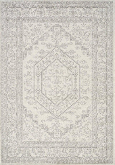 Converge 5344_9363 White Grey Elegant Faded Traditional Oriental Style Area Rug by Novelle Home - Devos Furniture Inc.