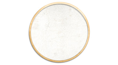 Echo Gold Round Mirror by Decor-rest accent on home - Devos Furniture Inc.