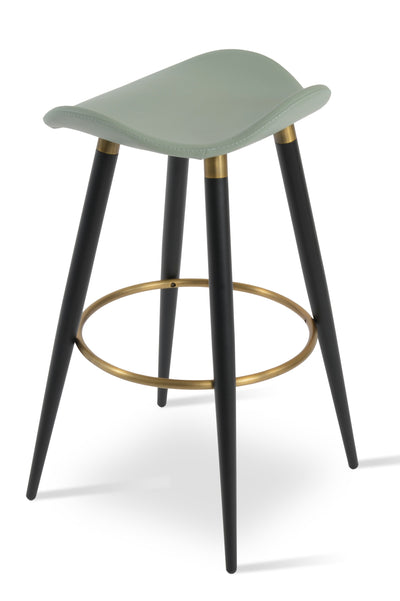 Falcon - Ana Stool with Mint PPM Seat and Black Steel Base by BNT sohoConcept - Devos Furniture Inc.