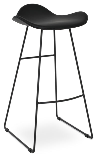 Falcon - Wire Stool with Black PPM Seat and Black Powdered Steel Base by BNT sohoConcept - Devos Furniture Inc.