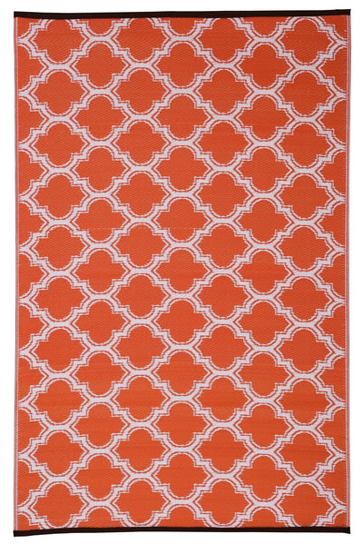 Fiesta FIE-1026ORG Outdoor Plastic Orange Area Rug By Viana Inc - Devos Furniture Inc.