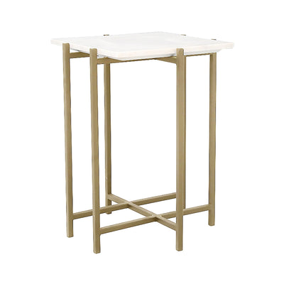 Function Side Table | White Marble | by LH Imports - Devos Furniture Inc.