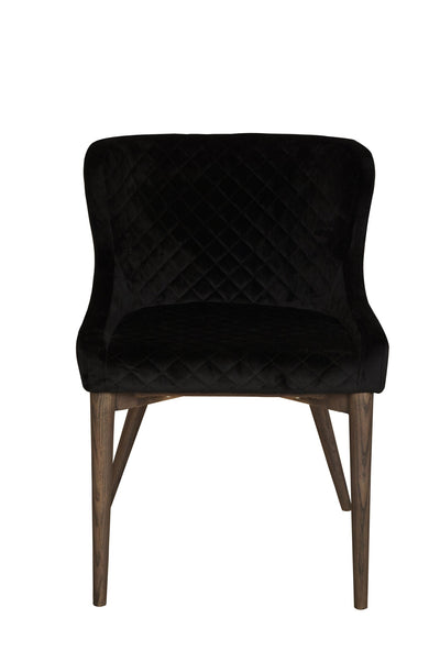 Mila Dining Chair | Black Velvet | by LH Imports - Devos Furniture Inc.