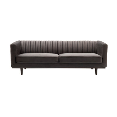 Sage Sofa Stone Grey Velvet by LH Imports - Devos Furniture Inc.