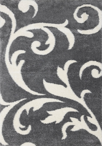 Fergus Grey White Swirls Bulky Shag by Kalora Interiors - Devos Furniture Inc.