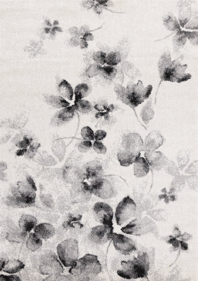 Focus White Grey Botanical Rug by Kalora Interiors - Devos Furniture Inc.