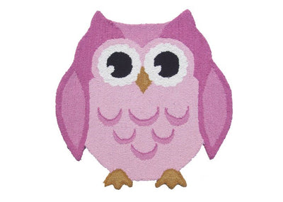 Hootie Patootie HOO-PNK Pink Owl Hand Tufted Wool Area Rug By Viana Inc - Devos Furniture Inc.